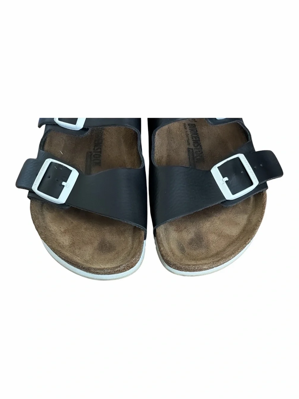 Birkenstock Arizona Black Leather Sandals 43 280 M10